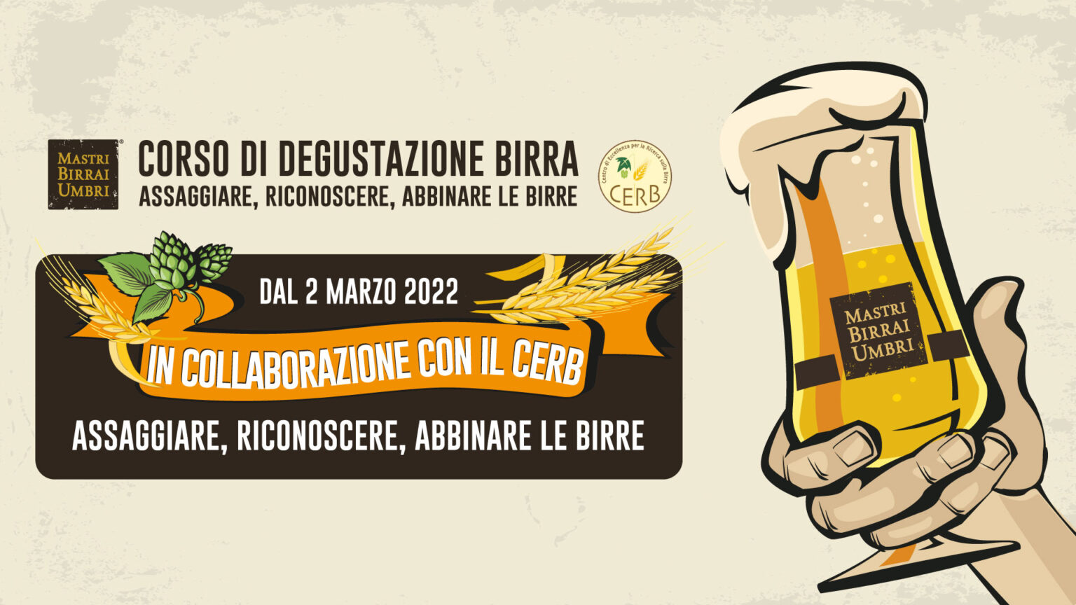 CORSO DI DEGUSTAZIONE BIRRA - Mastri Birrai Umbri